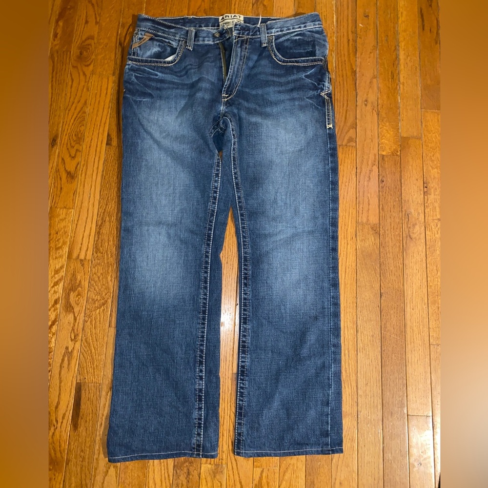 Ariat Work M5 Straight Fit Straight Leg Jeans Mens 36/34 rodeo western cowboy